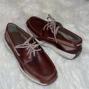 Dunham men’s brown shoes sz 8.5  genuine leather FALL vacation boat shoes